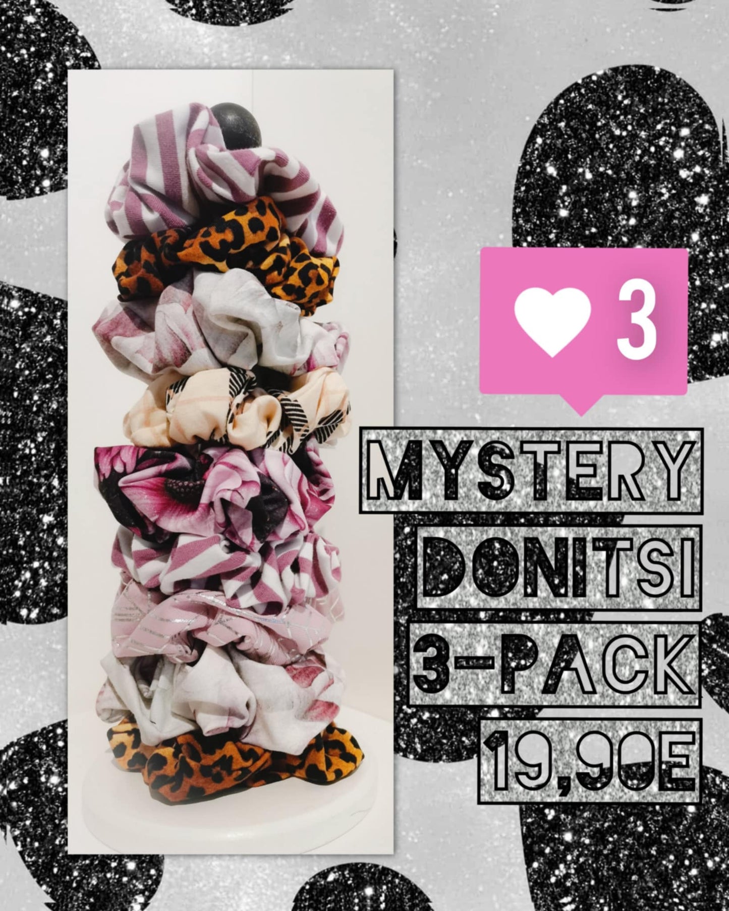 Mystery donitsi 3-pack