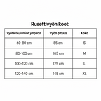 Rusettivyö MUSTA
