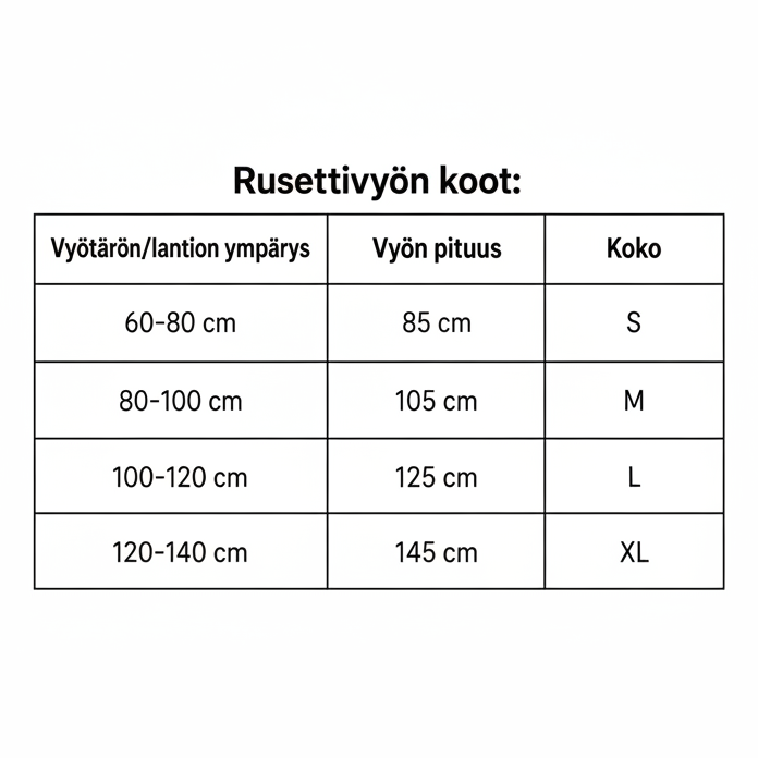 Rusettivyö LEOPARDI