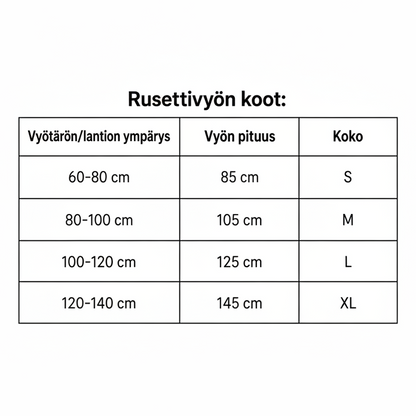 Rusettivyö LEOPARDI