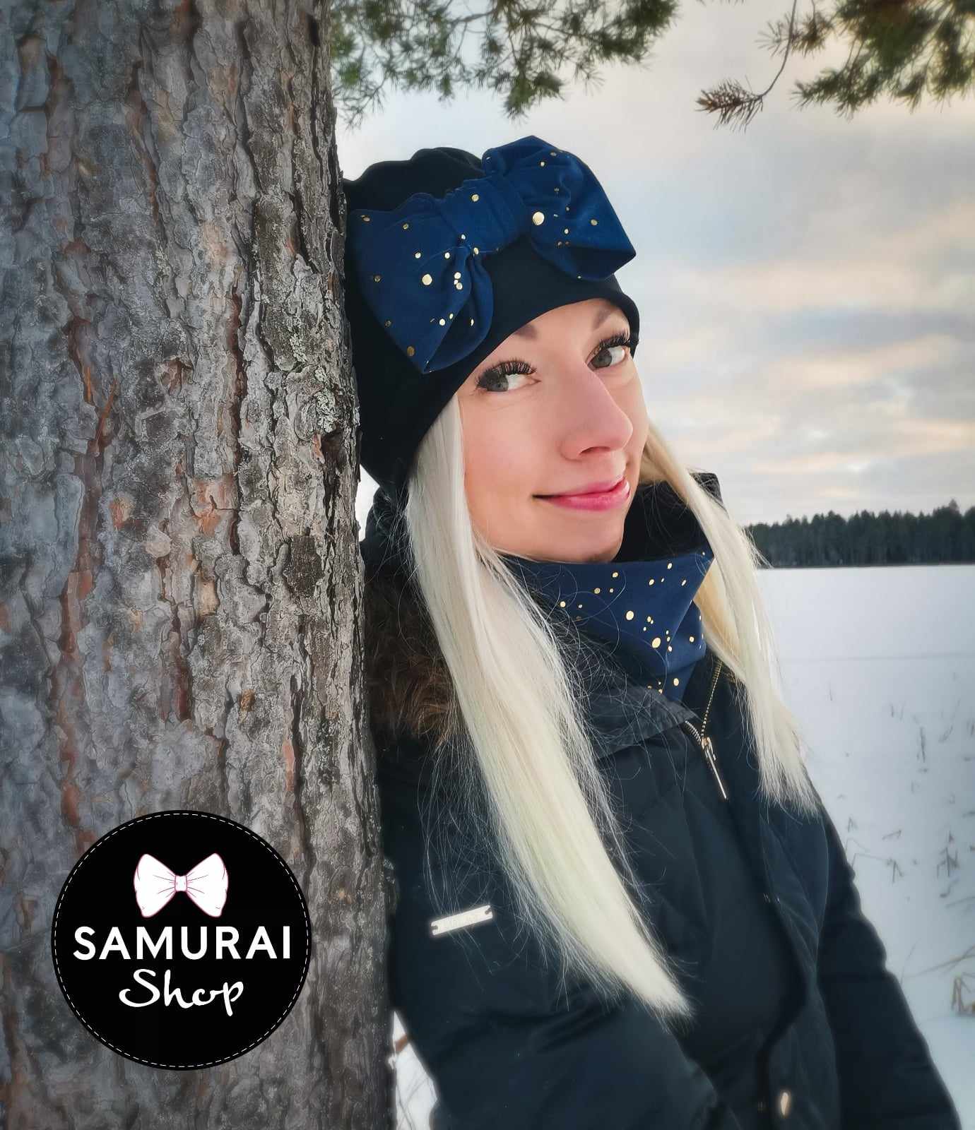 Rusettipipo KULTAPISKOT -rusetilla