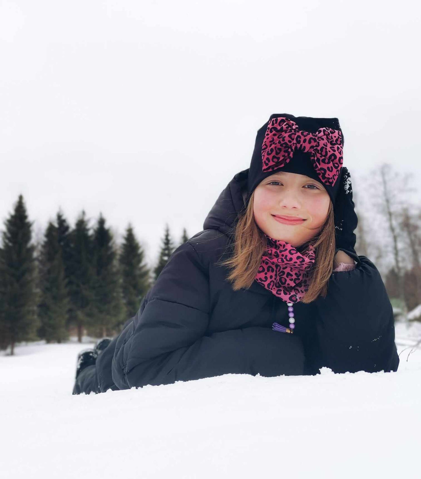 Rusettipipo PINKKI PANTTERI -rusetilla