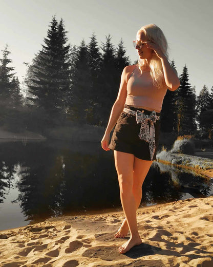 Rusettivyö PITSIKUVIO NUDE